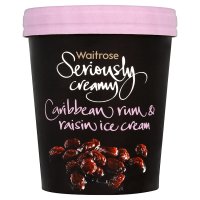 Waitrose seriously creamy rum & raisin ice cream&nbsp;image